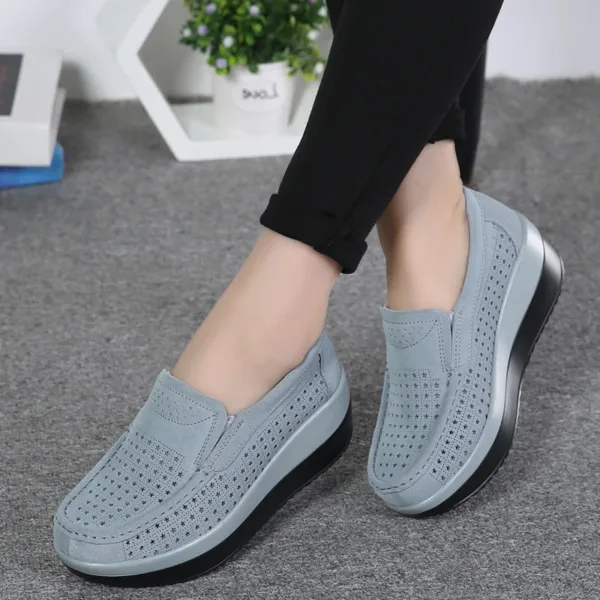 Mocassins orthopédiques à plateforme respirants – Image 3