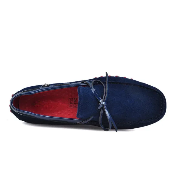 Mocassins style bateau en daim pour homme – Image 5