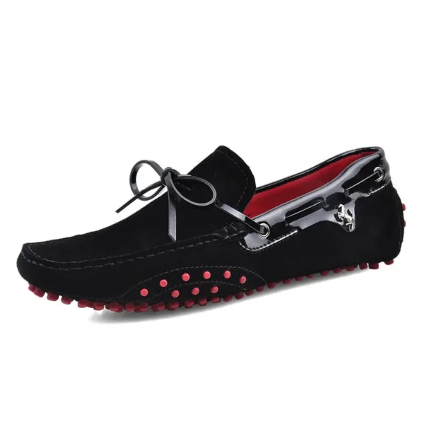 Mocassins style bateau en daim pour homme – Image 2