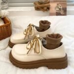 Mocassins à plateforme à lacets pour femmes