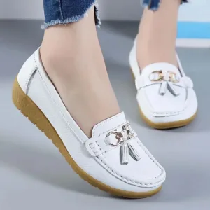 Mocassins à glands à inspiration bateau pour femme
