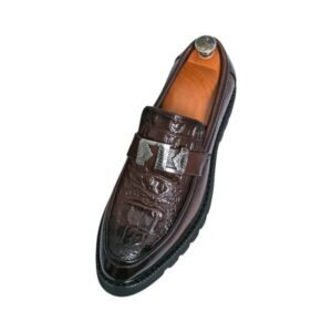 Mocassins marron plateformes