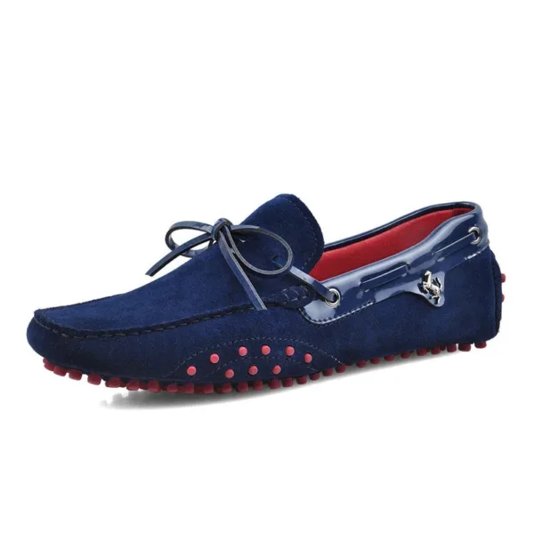 Mocassins style bateau en daim pour homme