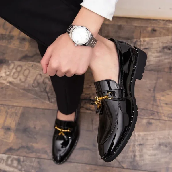 Mocassins à pampilles en cuir pour homme – Image 5