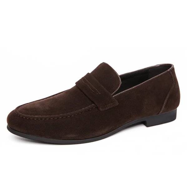 Mocassins en daim à talon carré pour hommes – Image 9