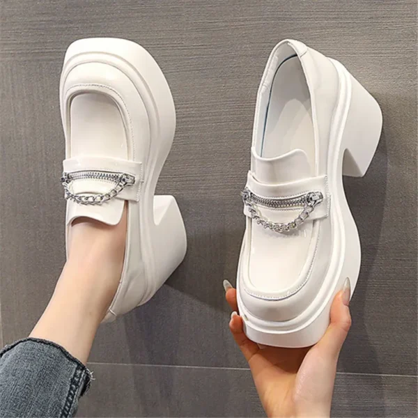Mocassin à talons 8cm pour femmes