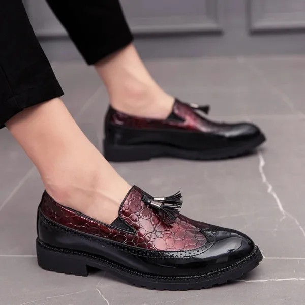 Mocassins habillés à glands en cuir véritable pour homme – Image 3