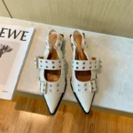 Mocassin ballerine bout pointu avec boucles – Image 7