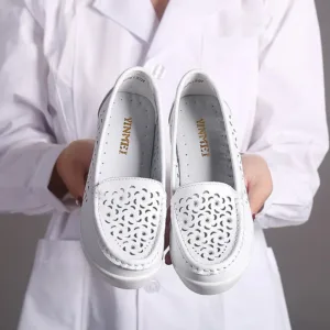 Mocassins respirants à semelles compensées