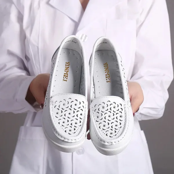 Mocassins respirants à semelles compensées