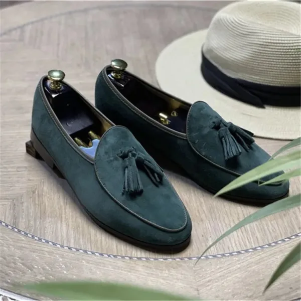 Mocassins à glands en daim véritable pour homme – Image 2