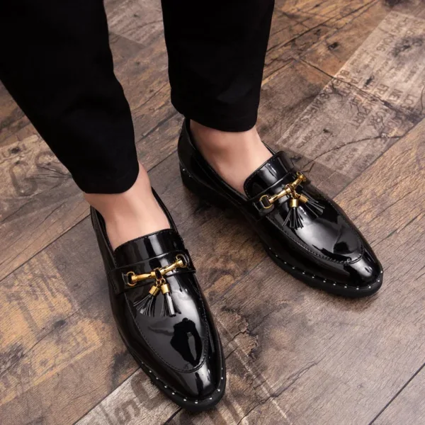 Mocassins à pampilles en cuir pour homme – Image 2
