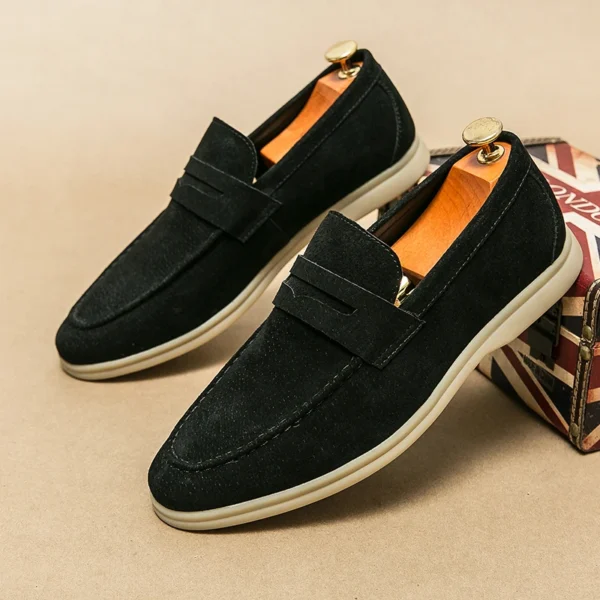 Mocassins souples en cuir suédé pour homme – Image 3