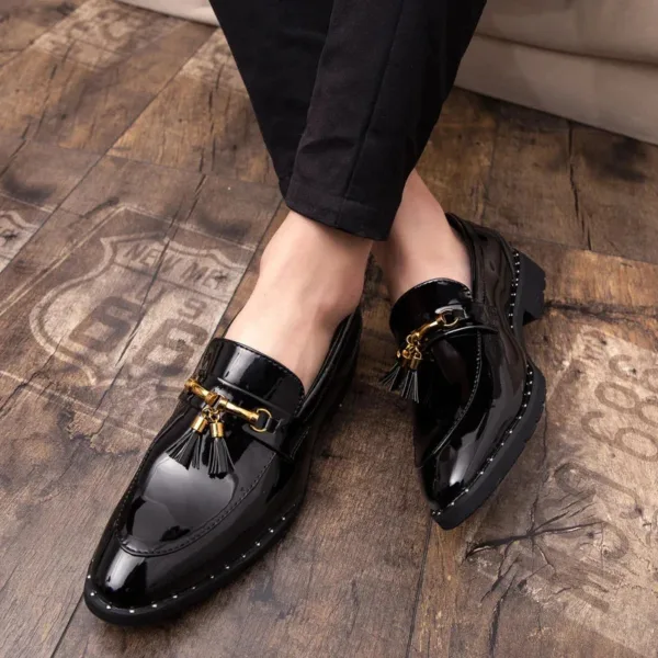 Mocassins à pampilles en cuir pour homme – Image 3