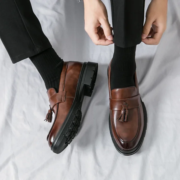 Mocassins décontractés à glands pour homme