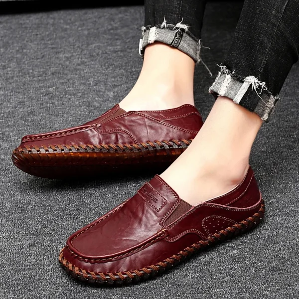 Mocassins orthopédiques avec coutures apparentes pour homme – Image 2