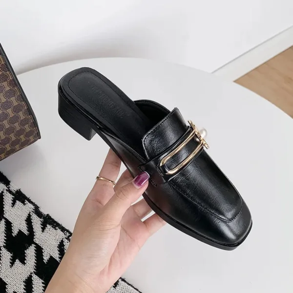 Mocassin à talons carrés élégants – Image 3