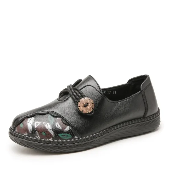 Mocassins orthopédiques à fleurs pour femme – Image 6