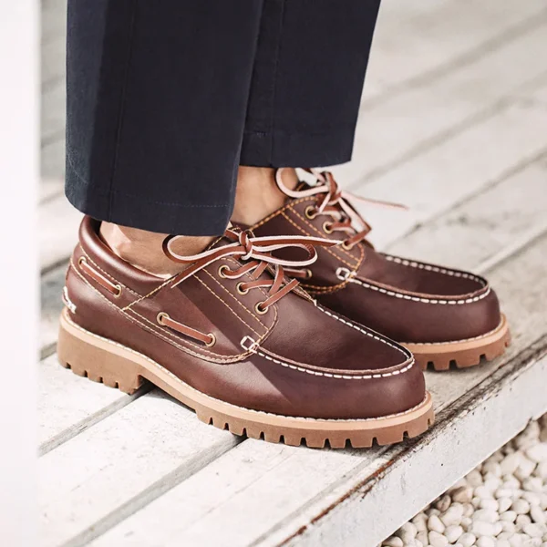 Mocassins de style bateau confortables pour homme