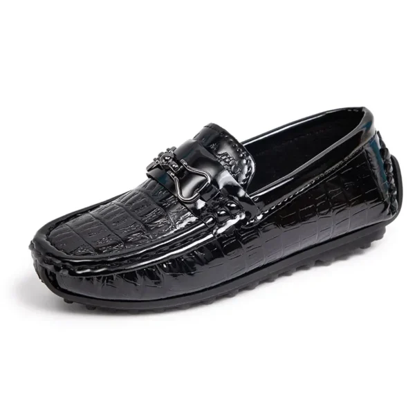 Mocassins polyvalents en cuir vernis pour garçons – Image 8