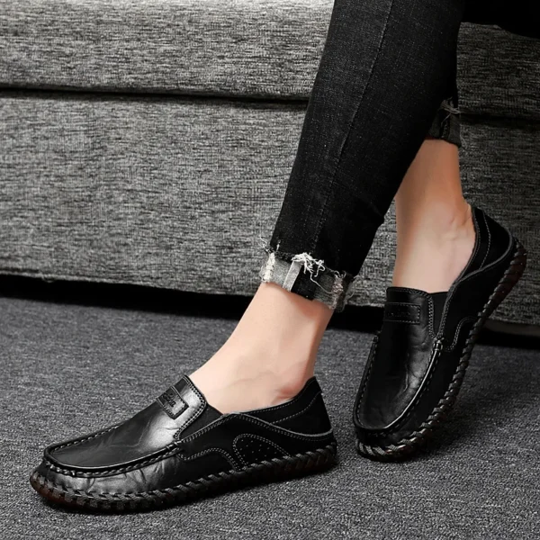 Mocassins orthopédiques avec coutures apparentes pour homme – Image 5