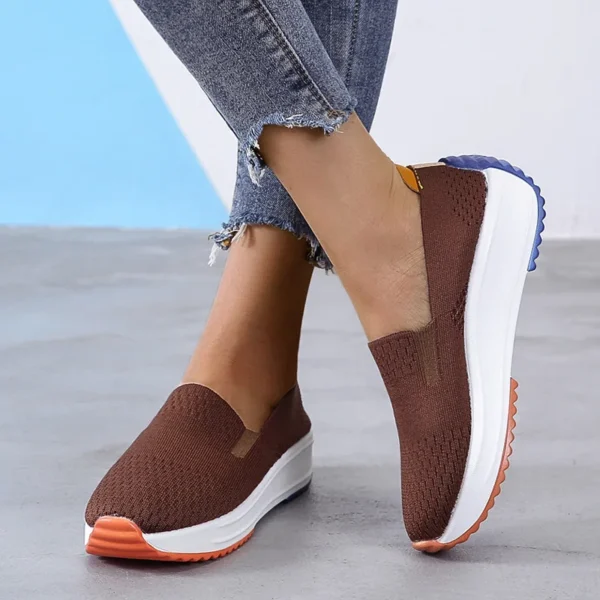 Mocassins orthopédiques en maille respirante type sneakers – Image 4