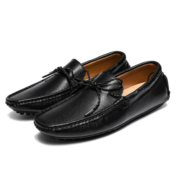 Mocassins bateau style vintage effet cuir pour homme – Image 7