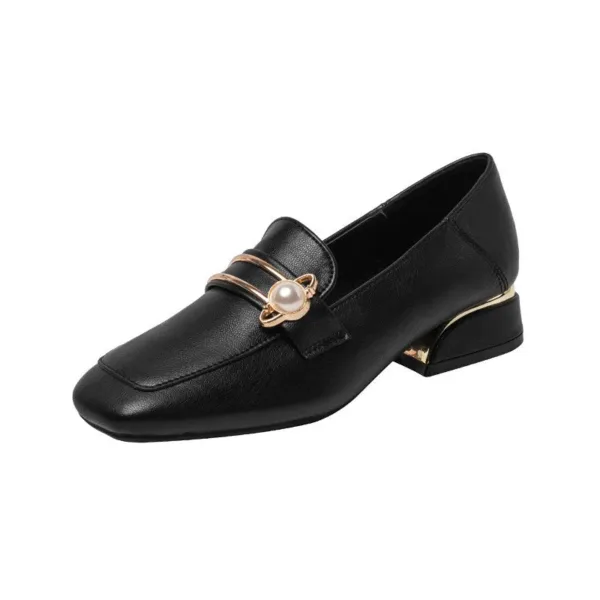 Mocassin à talons carrés élégants – Image 5