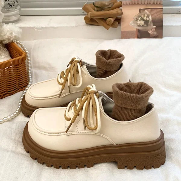 Mocassins à plateforme à lacets pour femmes – Image 4