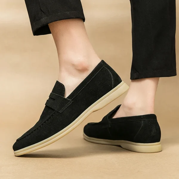 Mocassins souples en cuir suédé pour homme – Image 2