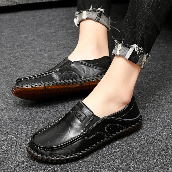 Mocassins orthopédiques avec coutures apparentes pour homme – Image 6