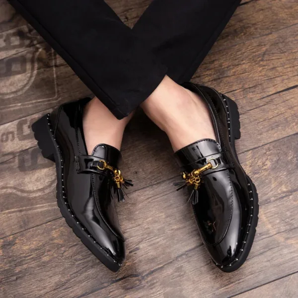 Mocassins à pampilles en cuir pour homme – Image 4