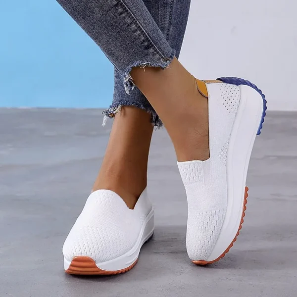 Mocassins orthopédiques en maille respirante type sneakers