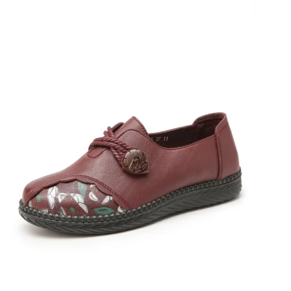 Mocassins orthopédiques à fleurs pour femme – Image 4