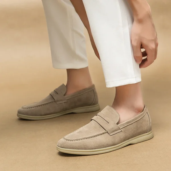 Mocassins souples en cuir suédé pour homme – Image 5
