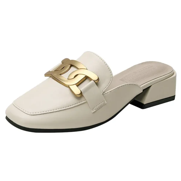 Mocassins mule à talons carrés pour femme – Image 6