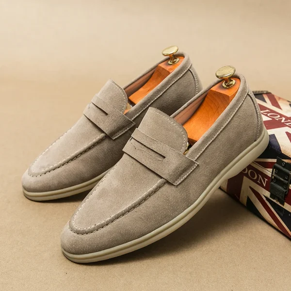 Mocassins souples en cuir suédé pour homme – Image 4