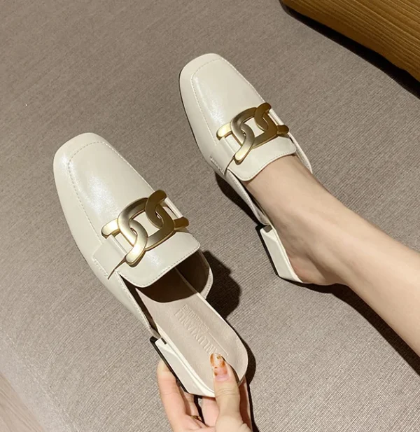 Mocassins mule à talons carrés pour femme – Image 8