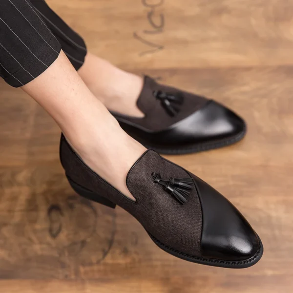 Mocassins à glands bi-matière effet contrasté – Image 6