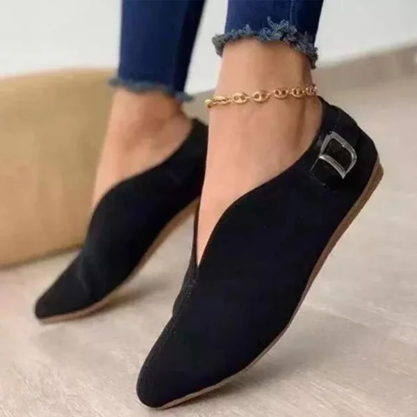 Mocassins d’été en daim synthétique pour femmes