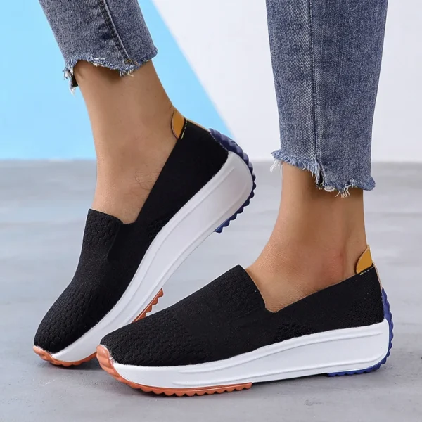 Mocassins orthopédiques en maille respirante type sneakers