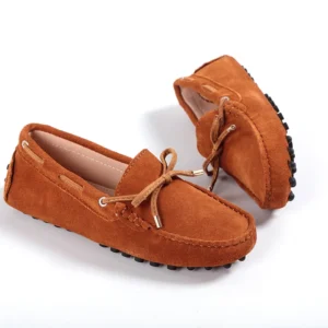 Mocassins souples en daim pour femmes