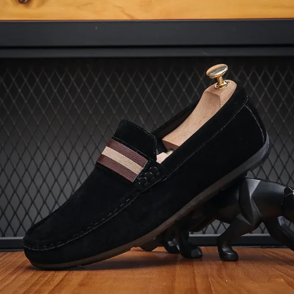 Mocassins tendance en daim pour homme – Image 9