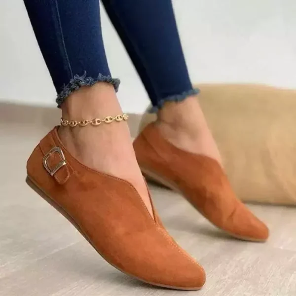 Mocassins d’été en daim synthétique pour femmes