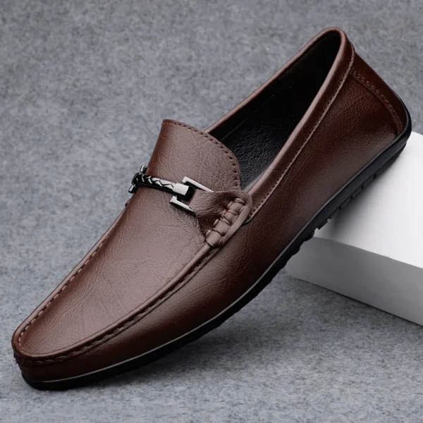 Mocassins à Mors et en Cuir pour Homme