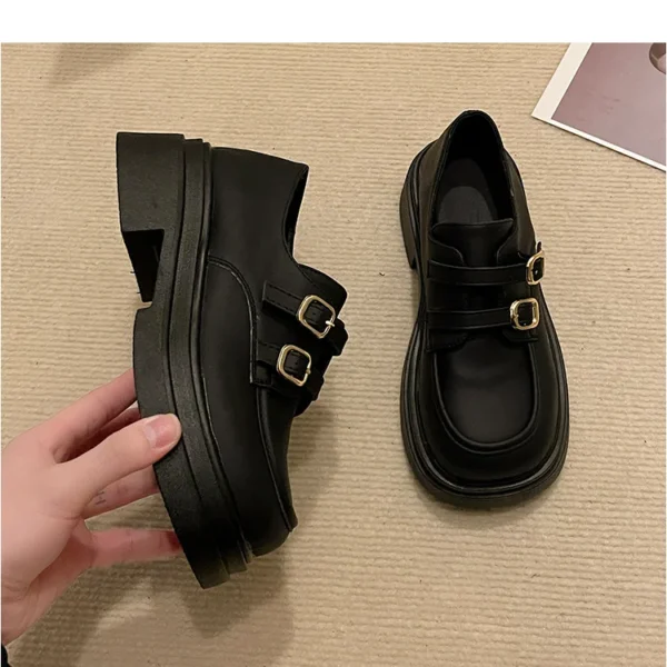 Mocassins à plateforme avec sangles pour femme – Image 8