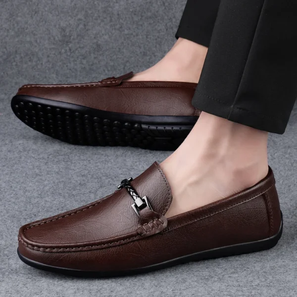 Mocassins à Mors et en Cuir pour Homme
