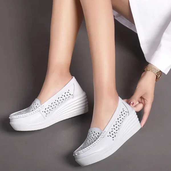 Mocassins respirants à semelles compensées – Image 2