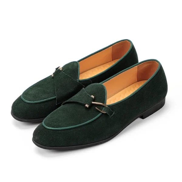 Mocassins effet daim classiques pour hommes