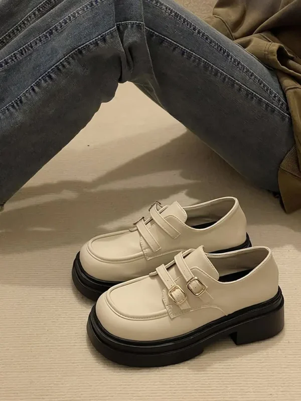 Mocassins à plateforme avec sangles pour femme
